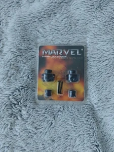 Marvel Systems Schwerlast Gitarre Sicherheitsgurt Verriegelungssystem, schwarz, Paar - Bild 1 von 2