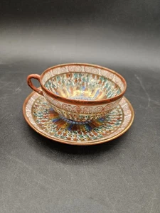 Vintage. Porzellan Kutani Tausend Gesichter Teetasse/Untertasse Japan - Bild 1 von 7