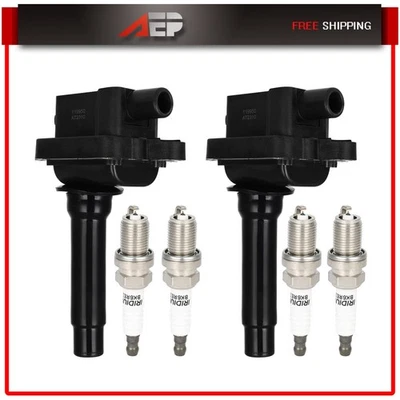 For Kia Sephia 1998-01 Kia for Spectra 2002-04 1.8L Ignition Coils & Spark Plugs - Image 1 of 4