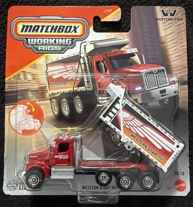 2025 Mattel Matchbox Working Rigs Western Star 49X 16/16 Red - Picture 1 of 2