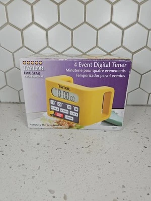 Taylor Precision 5839N Digital Timer, 4 Event Channel, 4.5' x 6.25'   - Image 1 of 4