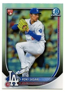 2025 Bowman Chrome #12 Roki Sasaki Red Rookie Card RC Los Angeles Dodgers - Picture 1 of 2