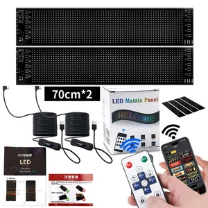 2X 70CM Truck Windshield Cars Devil Eyes Light Remote Smart Eye Lamp Soft Screen - Bild 1 von 12