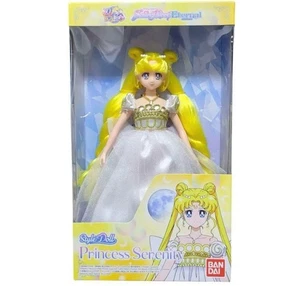 Bambola Sailor Moon Eternal Princess stile serenità capelli biondi Bandai dal Giappone - Foto 1 di 5