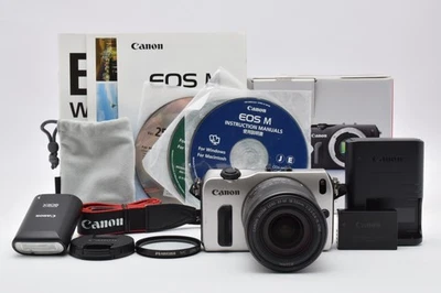 EXC+5 Canon EOS M 18.0MP Mirrorless  silver  EF-M 18-55mm F3.5-5.6 STM 2658145 - Image 1 of 4