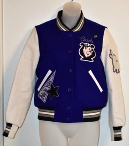 Giacca Coach XS Waverly Varsity Baseball New York NYC Patch Blu Viola Bianco - Foto 1 di 11