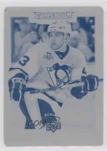 2017-18 Upper Deck Compendium Printing Plate Cyan 1/1 Conor Sheary #507 hk5