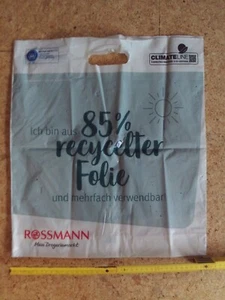 Plastiktüte  Alter? Rossmann Tragetasche recycelt  - gebraucht - Bild 1 von 1