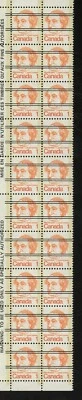 Canada Stamps #586 Sir John Macdonald Pre-Cancelled Block of 20 Stamps - Image 1 of 2