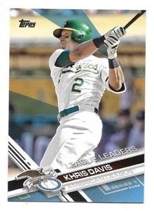 Khris Davis 2017 Topps Powder Blue Father's Day #291 #06/50 Oakland A's - Picture 1 of 2