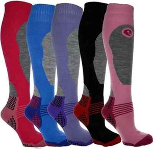 Calcetines de esquí acolchados térmicos para mujer alto rendimiento largo talla 4-7 - Imagen 1 de 2
