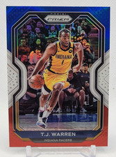 🏀TJ Warren RED WHITE BLUE REFRACTOR 2020 PRIZM Pacers Nets Basketball Card🏀