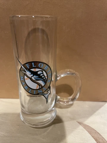 Florida Marlins Shot Glass Vintage 1994 WS Champs Rare Handle MLB Baseball Tall Cover