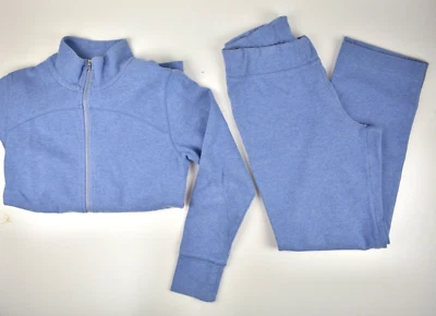 Pendleton Solid Light Blue Cotton Blend Full Zip Tracksuit Size: SMALL - Image 1 of 4