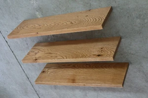 3x Wandboard Eiche Wild Massiv Holz Board Regal Steckboard Regalbrett NEU - Bild 1 von 12