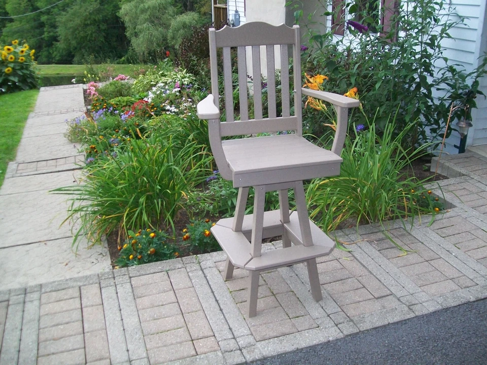 Silla de Bar Giratoria Royal con Brazos - Varios Colores - Amish Hecha en EE. UU. Foto 1 de 1