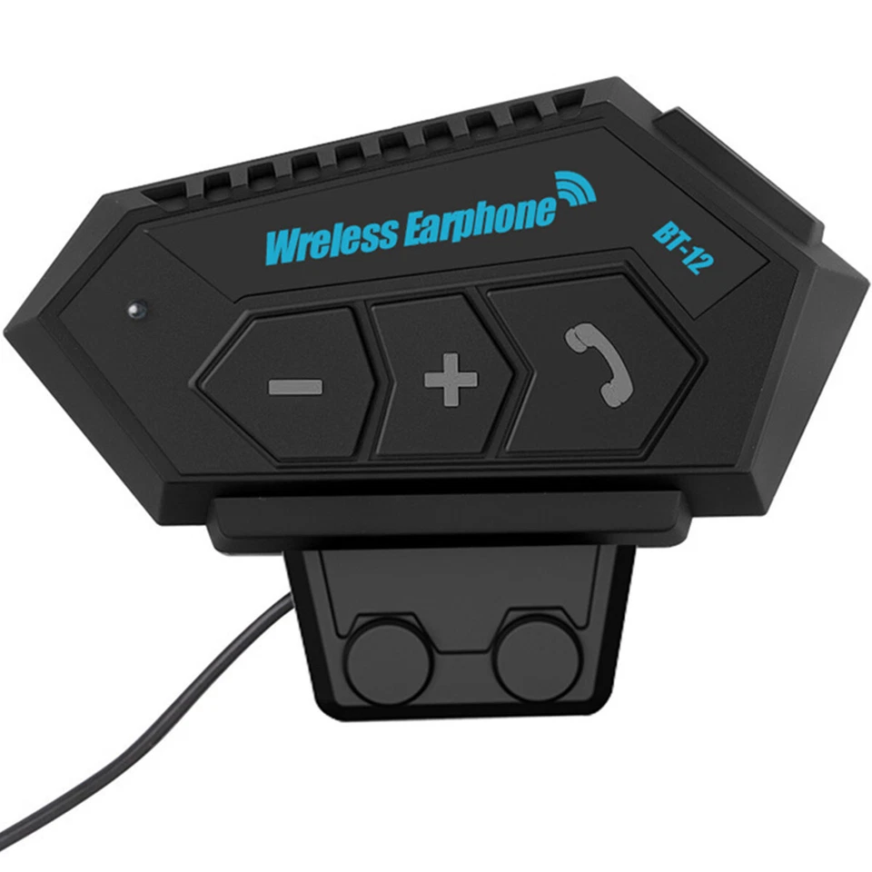 Bluetooth Headset Stereo Motorcycle Wireless Helmet Hands-free Call Waterproof - Image 1 of 4