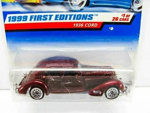 1 NEW Hot Wheels Die Cast Collectible - 1936 Cord - 1999e - Picture 1 of 12