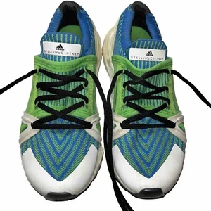 Stella McCartney ADIDAS GREEN BLUE SHOES ULTRABOOST 20, 5.5 USA Striped Sneakers - Picture 1 of 13