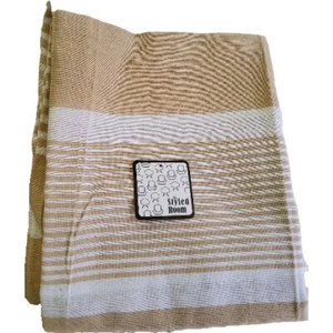 Brand New With Tag - Light Weight Cotton Rich Towel/Tablecloth 80 x 150cm Beige - Picture 1 of 10