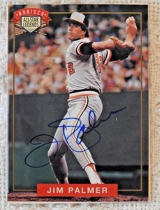Jim Palmer Signed 1994 Nabisco All Star Legends Baseball Card w/COA