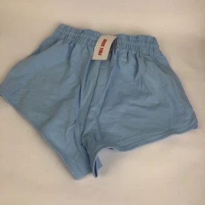 NWT Full Send Booty Shorts Baby Blue Size Small Daily Wear W Drawstring - LOOK - Picture 1 of 8