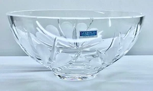 WATERFORD CRYSTAL ☘️ 💎 MARQUIS ~ FROSTED FLOWER PEDAL W DEEP CUT LEAVES 7" BOWL - Picture 1 of 7