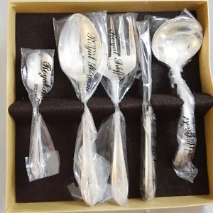 Lotus von Royal Sheffield Versilbertes 3-teiliges Hostess-Set NEU NIE BENUTZT England - Bild 1 von 14