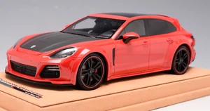 1/18 AB Models Porsche Panamera GT Techart in Red on Suede Base - Picture 1 of 8