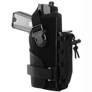 Tactical Molle Pistol Holster Universal Adjustable Handgun Molle Belt Gun Pouch - Picture 1 of 8