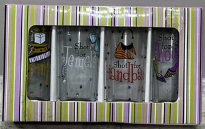 Neu im Karton Schnapsgläser 4er Set Girly Schnapsgläser mit geblendeten Perlen Mädchen Wochenende! - Bild 1 von 8