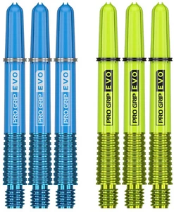 2 Sets Target Pro Grip Evo Short Dart Shafts – Ships w/ Tracking – Blue Green - Picture 1 of 1
