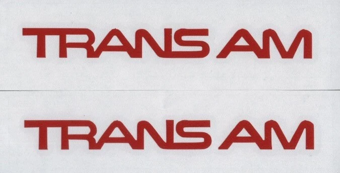 2x TRANS AM - Pontiac 6" Calcomanías Rojas Calcomanías Ventana Coche Show Calcomanía Foto 1 de 1