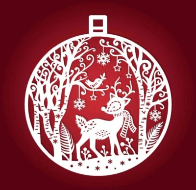Christmas Deer Circle Metal Cutting Dies Stencil DIY Scrapbooking Album Paper