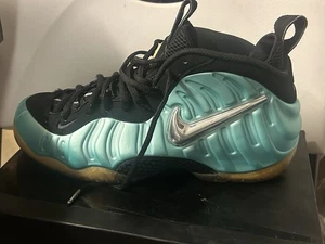 Größe 12 Nike Air Foamposite Pro Island Green Metallic Platinum 624041-303 mit Karton - Bild 1 von 11