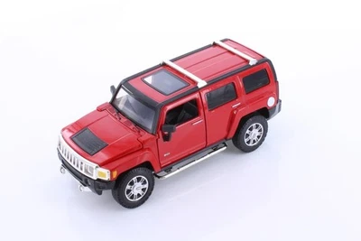 Hummer H3, Red - Showcasts 68240D - 1/24 scale Diecast Model Toy Car - Image 1 of 4