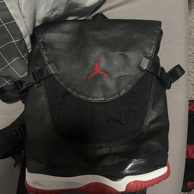 AUTHENTIC NIKE AIR JORDAN 11 Premium Shoe Bag "BRED" Black & Red 631693-010 - Image 1 of 4