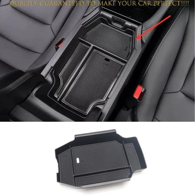 Reposabrazos caja de almacenamiento secundaria consola central ABS negro para Honda Accord 2023-25 Foto 1 de 4