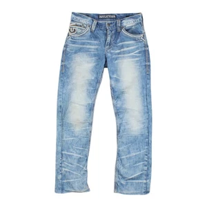 Affliction Ace Jeans Mens W30 L30 Blue Distressed Zip Fly Denim Y2K - Picture 1 of 15