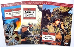 3 books GI Illustrated History of the American Soldier - Pacific Patton Vietnam - Picture 1 of 5