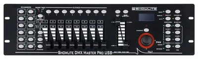 B-WARE 192 Kanal DMX Controller Disco LED DJ Licht Steuerung Rack Lichtpult USB - Bild 1 von 4