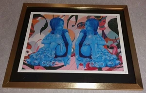DEATH NYC ltd ed signed FRAMED graffiti art print 45x32cm Ode to James Jean 1 - Picture 1 of 2
