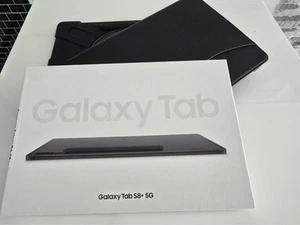 Samsung Galaxy Tab S8+ SM-X806B 128GB, Wi-Fi + 5G (Ohne Simlock), + 2x Hülle - Bild 1 von 11