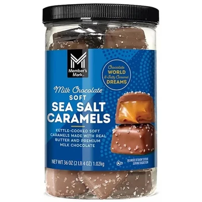 Chocolate ao leite caramelos macios de sal marinho, chaleira cozida com manteiga de verdade, 36 oz - Imagem 1 de 4