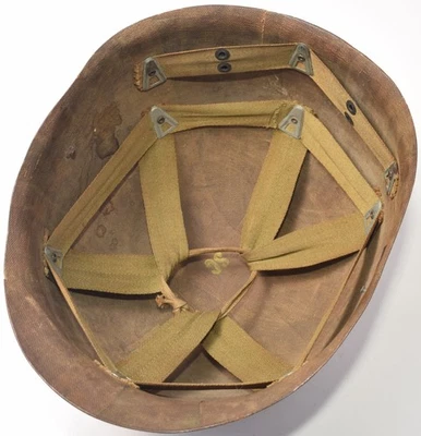 Forro de casco St Clair M1 militar de la Segunda Guerra Mundial OCEOTL estado de San Diego SDSU Foto 1 de 4