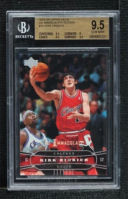 2004-05 Upper Deck UD Immaculate Kirk Hinrich #16 BGS 9,5 gema como nueva Foto 1 de 2