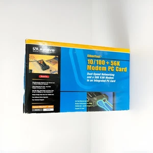 Linksys Etherfast 10/100 + 56K Modem PC Card - Picture 1 of 8