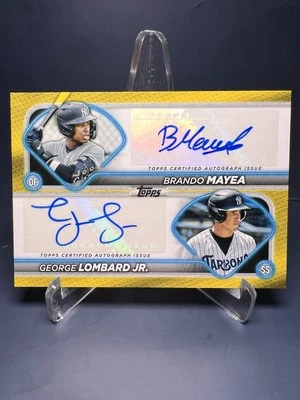George Lombard Jr. Brando Mayea 2024 Topps Pro Debut Dual Auto /25 Yankees - Image 1 of 2