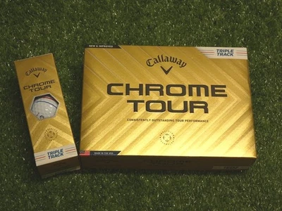 Pelotas de golf Callaway 2024 cromadas Tour triple pista blancas 1 docena nuevas Foto 1 de 2