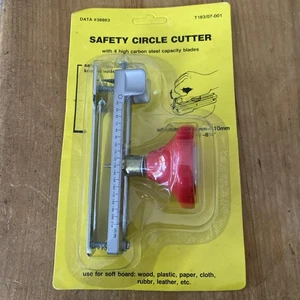 Vintage NEW DATA 38863 Soft Board Safety Circle Cutter Adj Diameter 1.75 - 8.25" - Picture 1 of 2